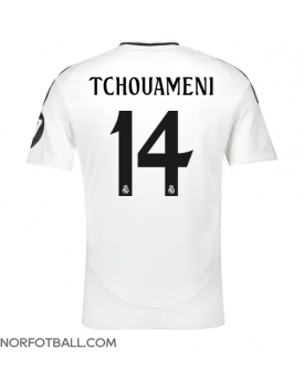 Billige Fotballdrakt Real Madrid Aurelien Tchouameni #14 Replika Hjemmedrakt 2024-25 Kortermet